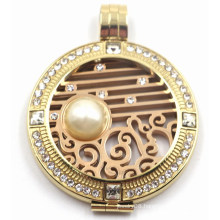 Fashion & New Design Stainless Steel Locket Pendant with Interchangeable Coinplate
